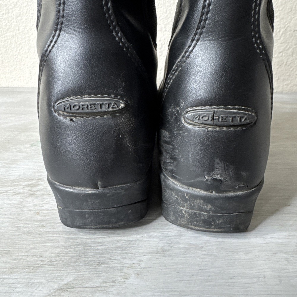 Moretta Action Flex Black Leather Women's Equestrian Riding Boot Size 4 Clio - Picture 6 of 10